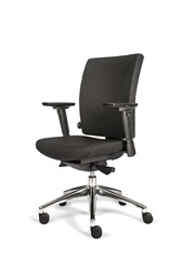 Bureaustoel Van Hilten Edition Basic met Comfort Zitting en Rugleuning zwart - Oasis Zwart (9111)